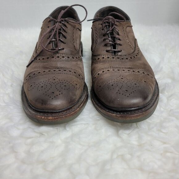 Allen Edmonds Strandmok Mens Size 8 D  Brown Nubuck Suede Dainite Rubber Sole main image 11